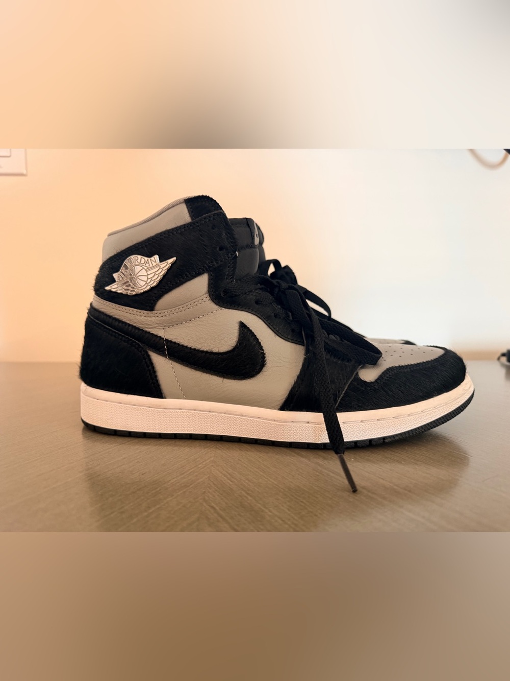 Nike Air Jordan 1 High Black and Grey Sneakers